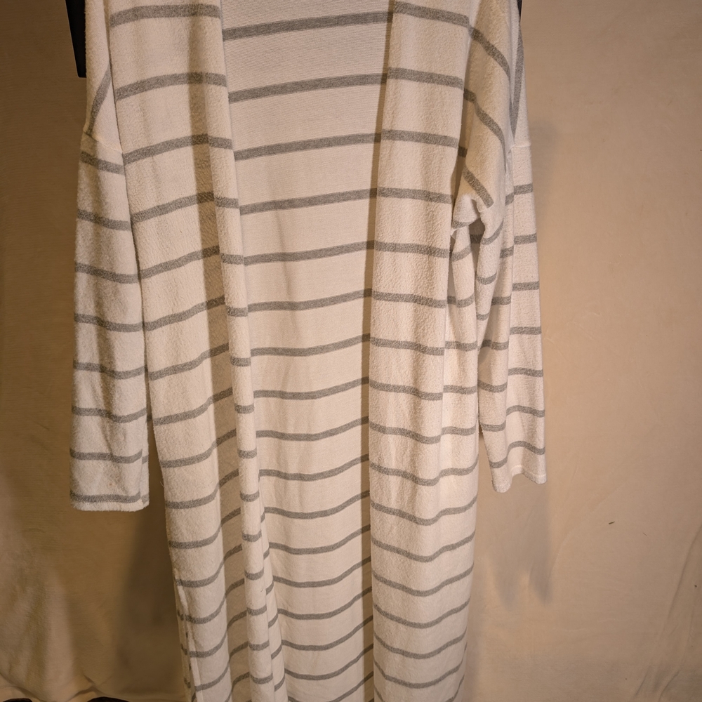 Striped Long Sleeve Cardigan